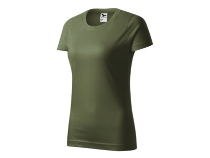 Basic tričko dámské khaki 