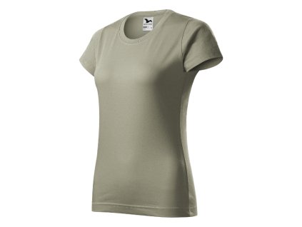 Basic tričko dámské světlá khaki 