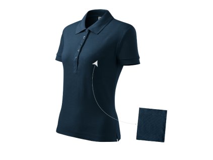 Cotton polokošile dámská námořní modrá 
