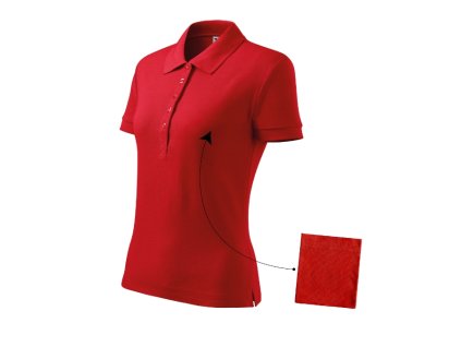 Cotton polokošile dámská červená 