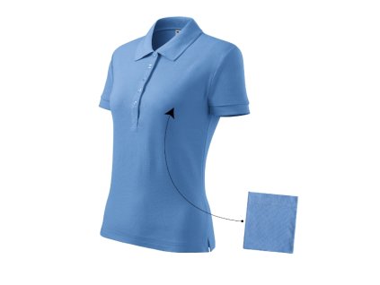 Cotton polokošile dámská nebesky modrá 