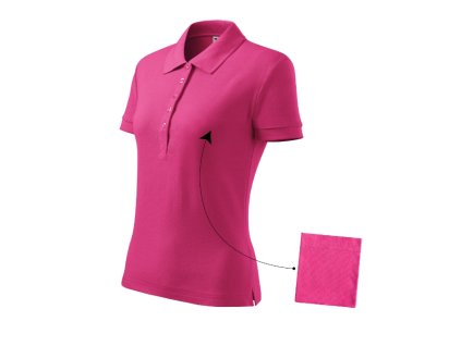 Cotton polokošile dámská purpurová 