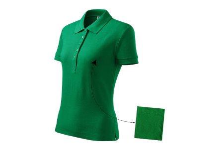 Cotton polokošile dámská středně zelená 