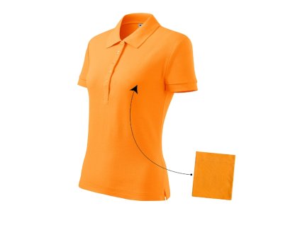 Cotton polokošile dámská tangerine orange 