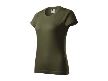 Basic tričko dámské military 