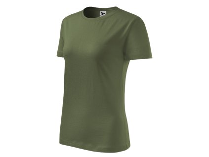 Classic New tričko dámské khaki 