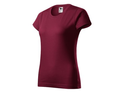 Basic tričko dámské garnet 