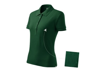 Cotton polokošile dámská dark green 
