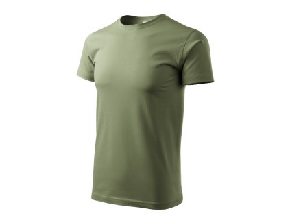 Basic tričko pánské khaki 
