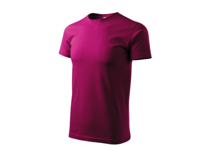 Basic tričko pánské fuchsia red 