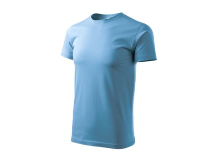 Heavy New tričko unisex azurově modrá 