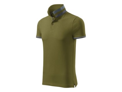 Collar Up polokošile pánská avocado green 