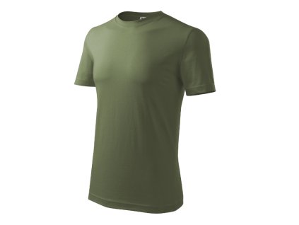 Classic New tričko pánské khaki 