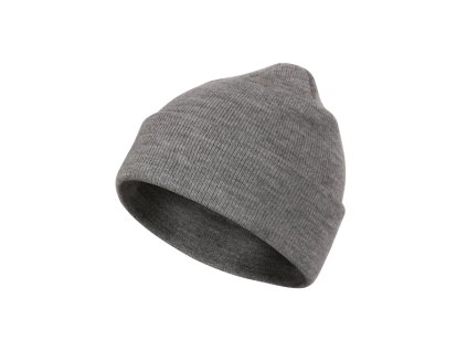 Beanie čepice unisex tmavě šedý melír uni 
