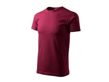 Heavy New tričko unisex garnet 